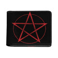 Red Pentagram Symbol Print Bifold Wallet