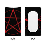 Red Pentagram Symbol Print Changing Pad Cover