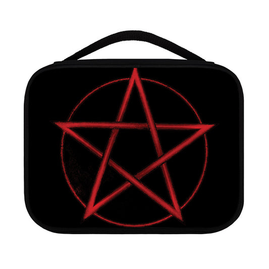 Red Pentagram Symbol Print Classic Bible Case