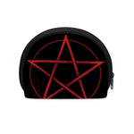 Red Pentagram Symbol Print Coin Purse