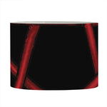 Red Pentagram Symbol Print Drum Lamp Shade