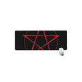 Red Pentagram Symbol Print Extended Mouse Pad