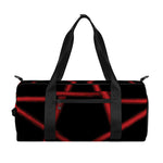 Red Pentagram Symbol Print Gym Bag