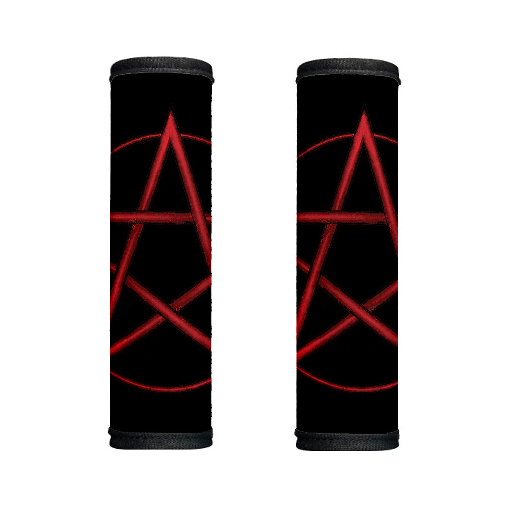 Red Pentagram Symbol Print Handle Covers