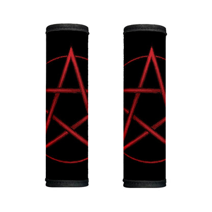 Red Pentagram Symbol Print Handle Covers