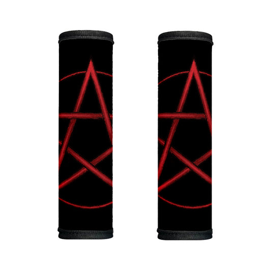Red Pentagram Symbol Print Handle Covers