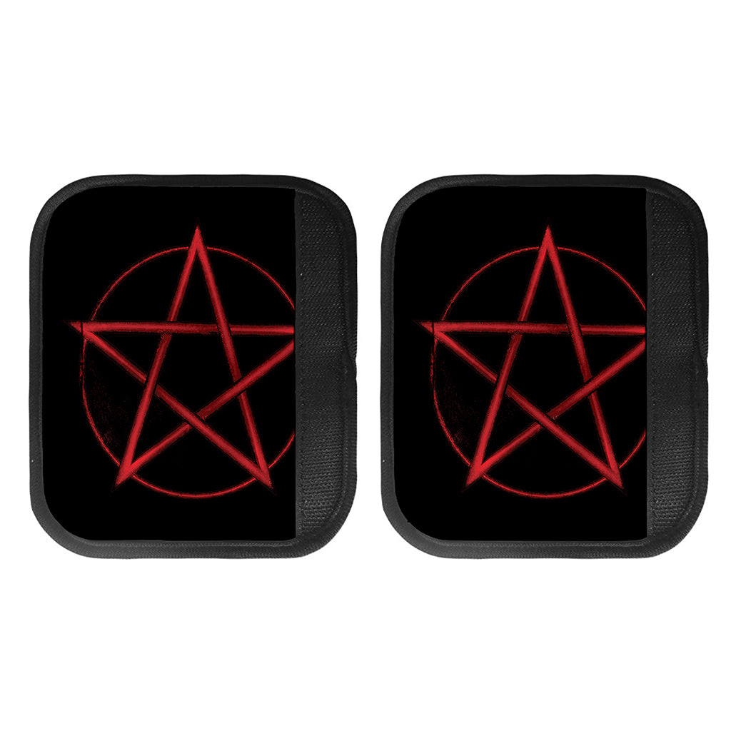 Red Pentagram Symbol Print Handle Covers