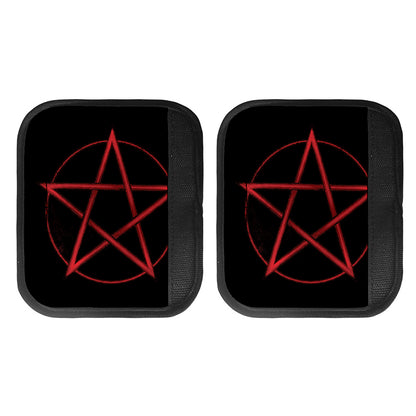 Red Pentagram Symbol Print Handle Covers