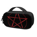 Red Pentagram Symbol Print Portable Cooler Travel Case