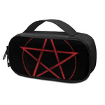Red Pentagram Symbol Print Insulin Cooler Travel Case