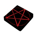 Red Pentagram Symbol Print Outdoor Seat Cushion Cover