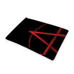 Red Pentagram Symbol Print Pet Cooling Mat Cover