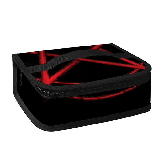 Red Pentagram Symbol Print Small Lunch Bag