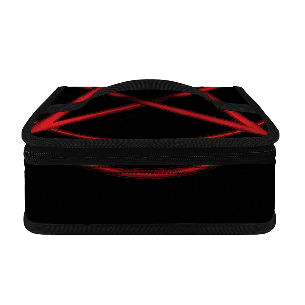 Red Pentagram Symbol Print Small Lunch Bag