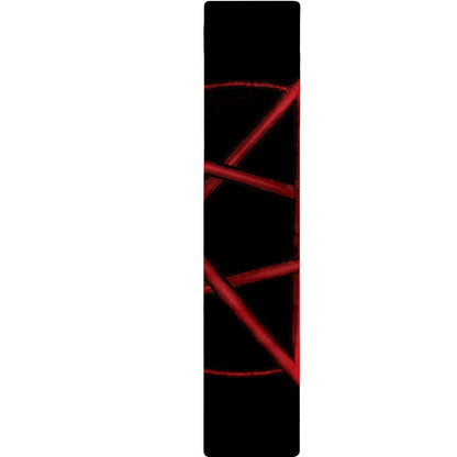 Red Pentagram Symbol Print Table Runner