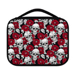 Red Peony Skull Pattern Print Classic Bible Case