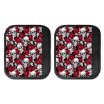 Red Peony Skull Pattern Print Handle Covers