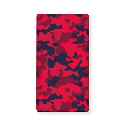 Red Pink And Black Camouflage Print Baby Crib Sheet