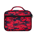 Red Pink And Black Camouflage Print Briefcase Bible Bag