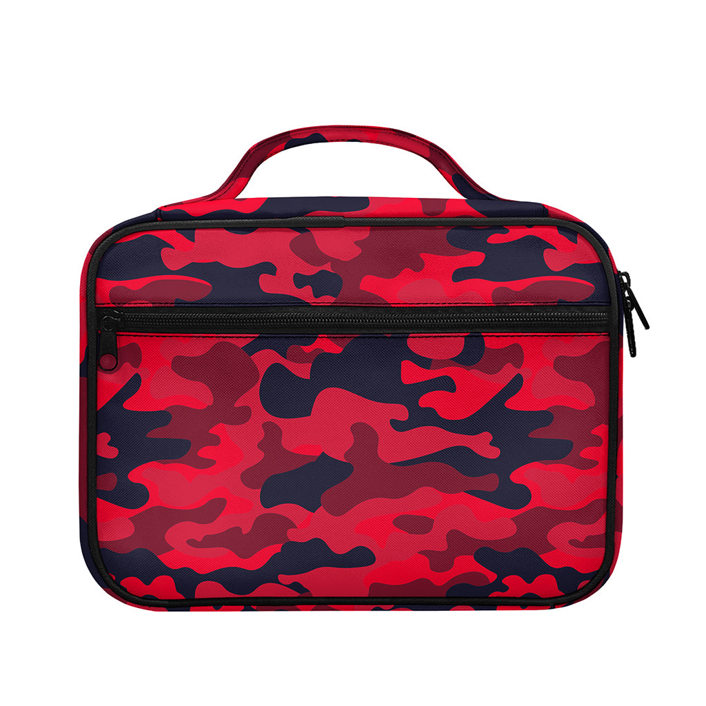 Red Pink And Black Camouflage Print Briefcase Bible Bag