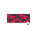 Red Pink And Black Camouflage Print Extended Mouse Pad