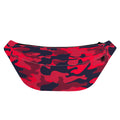 Red Pink And Black Camouflage Print Fanny Pack