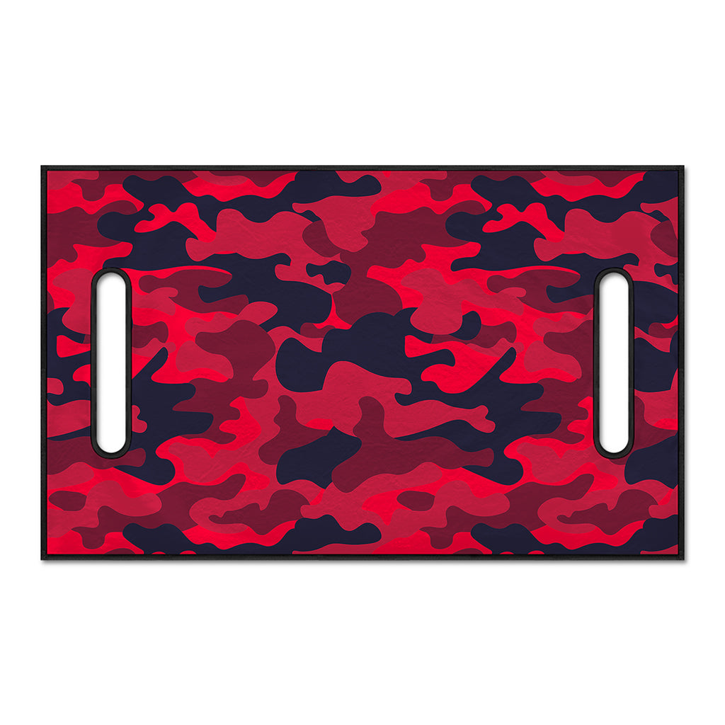 Red Pink And Black Camouflage Print Golf Cart Seat Cover
