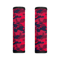 Red Pink And Black Camouflage Print Handle Covers