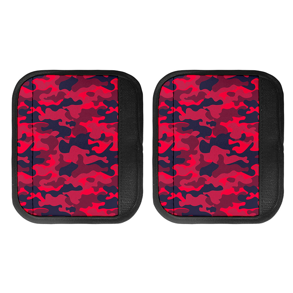 Red Pink And Black Camouflage Print Handle Covers