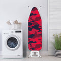 Red Pink And Black Camouflage Print Ironing Board Cover