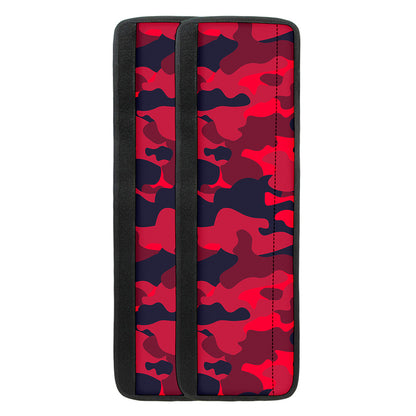 Red Pink And Black Camouflage Print Refrigerator Handle Covers
