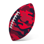 Red Pink And Black Camouflage Print Rugby Ball