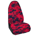 Red Pink And Black Camouflage Print Waterproof Car Seat Cover