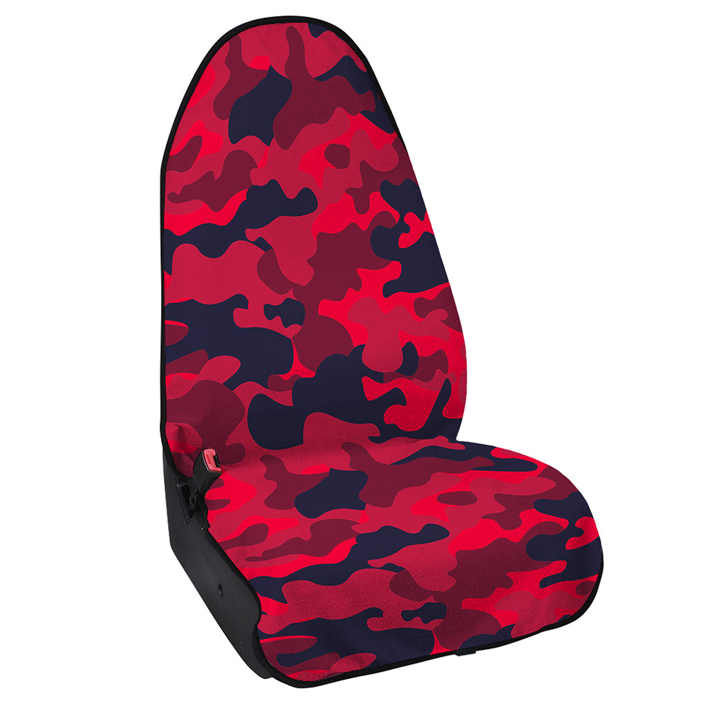 Red Pink And Black Camouflage Print Waterproof Car Seat Cover