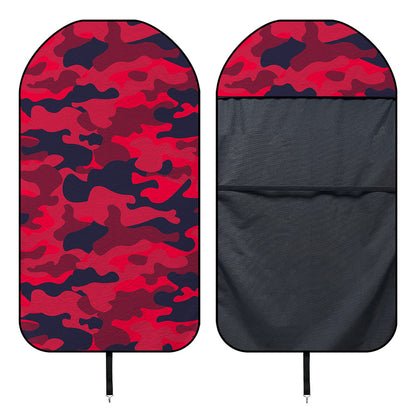 Red Pink And Black Camouflage Print Waterproof Car Seat Cover