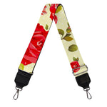 Red Pink Rose Floral Pattern Print Bag Strap