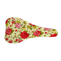 Red Pink Rose Floral Pattern Print Bicycle Seat Cover