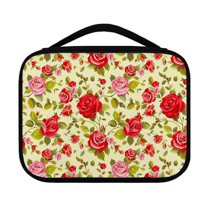 Red Pink Rose Floral Pattern Print Classic Bible Case