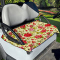 Red Pink Rose Floral Pattern Print Golf Cart Seat Cover