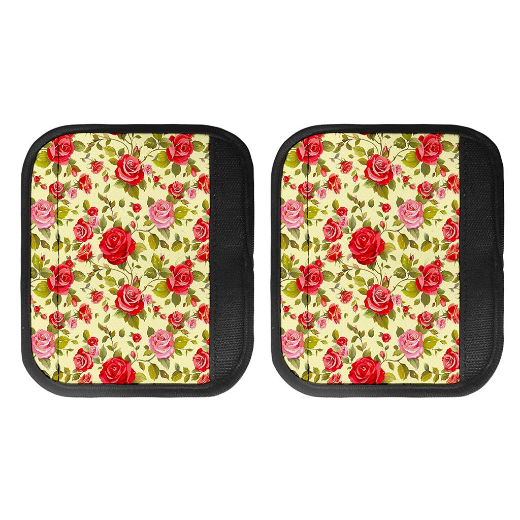 Red Pink Rose Floral Pattern Print Handle Covers