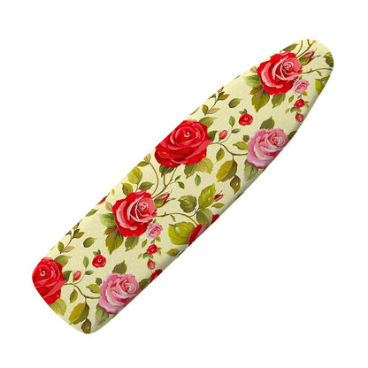 Red Pink Rose Floral Pattern Print Ironing Board Cover