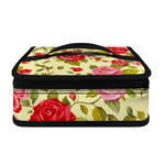 Red Pink Rose Floral Pattern Print Small Lunch Bag