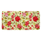 Red Pink Rose Floral Pattern Print Towel