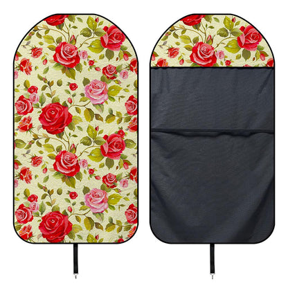 Red Pink Rose Floral Pattern Print Waterproof Car Seat Cover