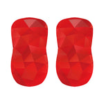 Red Polygonal Geometric Print Bar Stool Covers