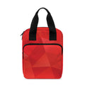 Red Polygonal Geometric Print Bible Tote Bag