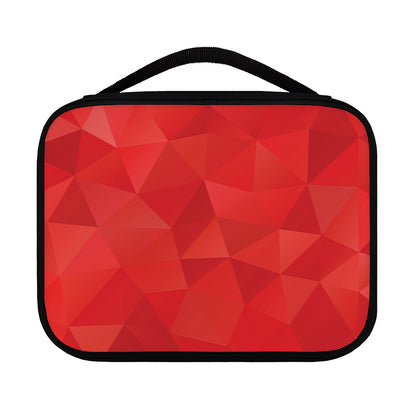 Red Polygonal Geometric Print Classic Bible Case