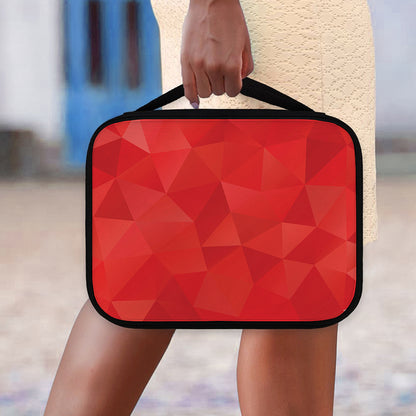 Red Polygonal Geometric Print Classic Bible Case