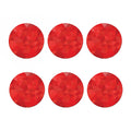 Red Polygonal Geometric Print Coaster Set
