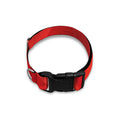 Red Polygonal Geometric Print Dog Collar